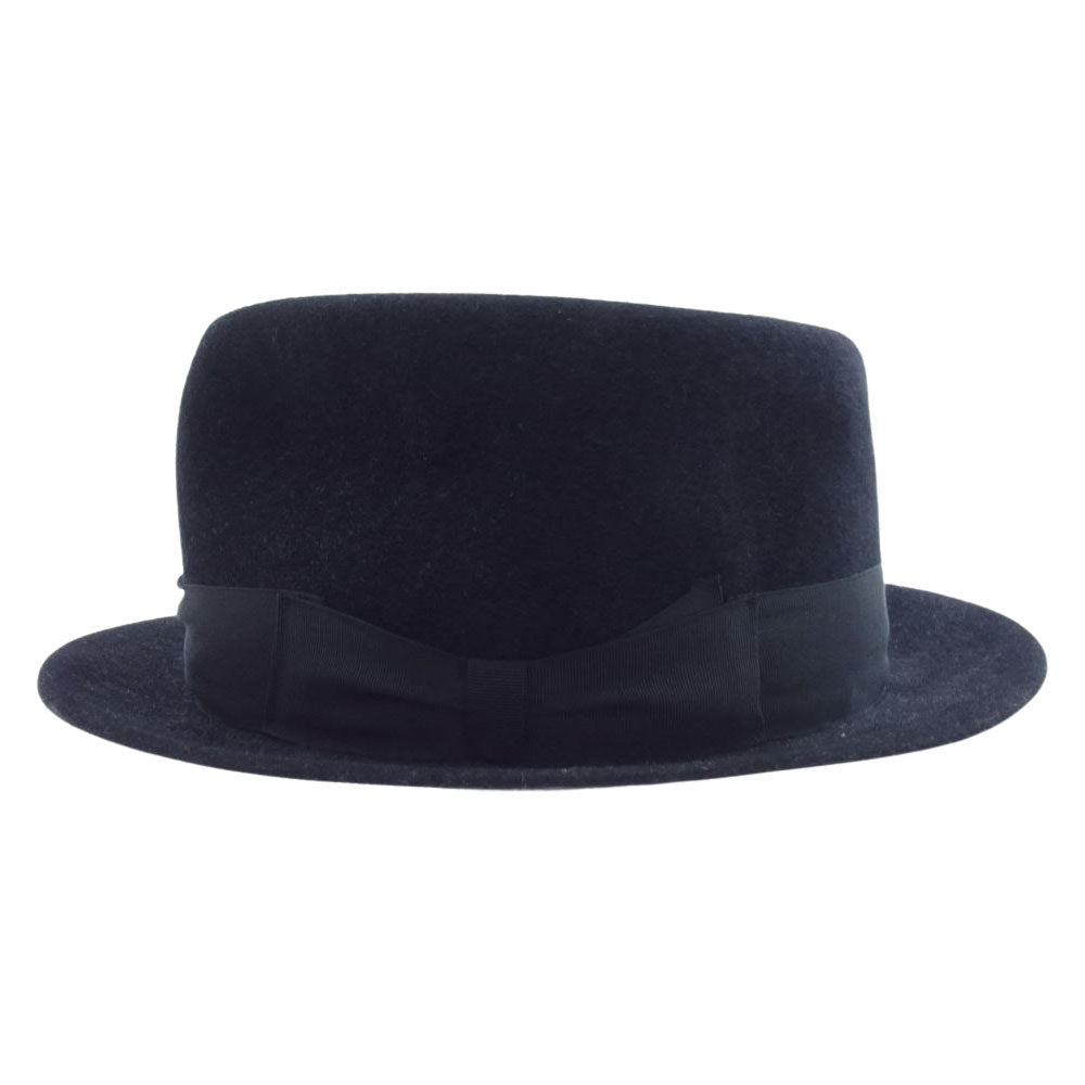 WACKO MARIA ワコマリア × 東京HAT ROCKERS 東京ハット ロッカーズ 中折れ ウール リボン ハット ブラック系 XL（60）【中古】