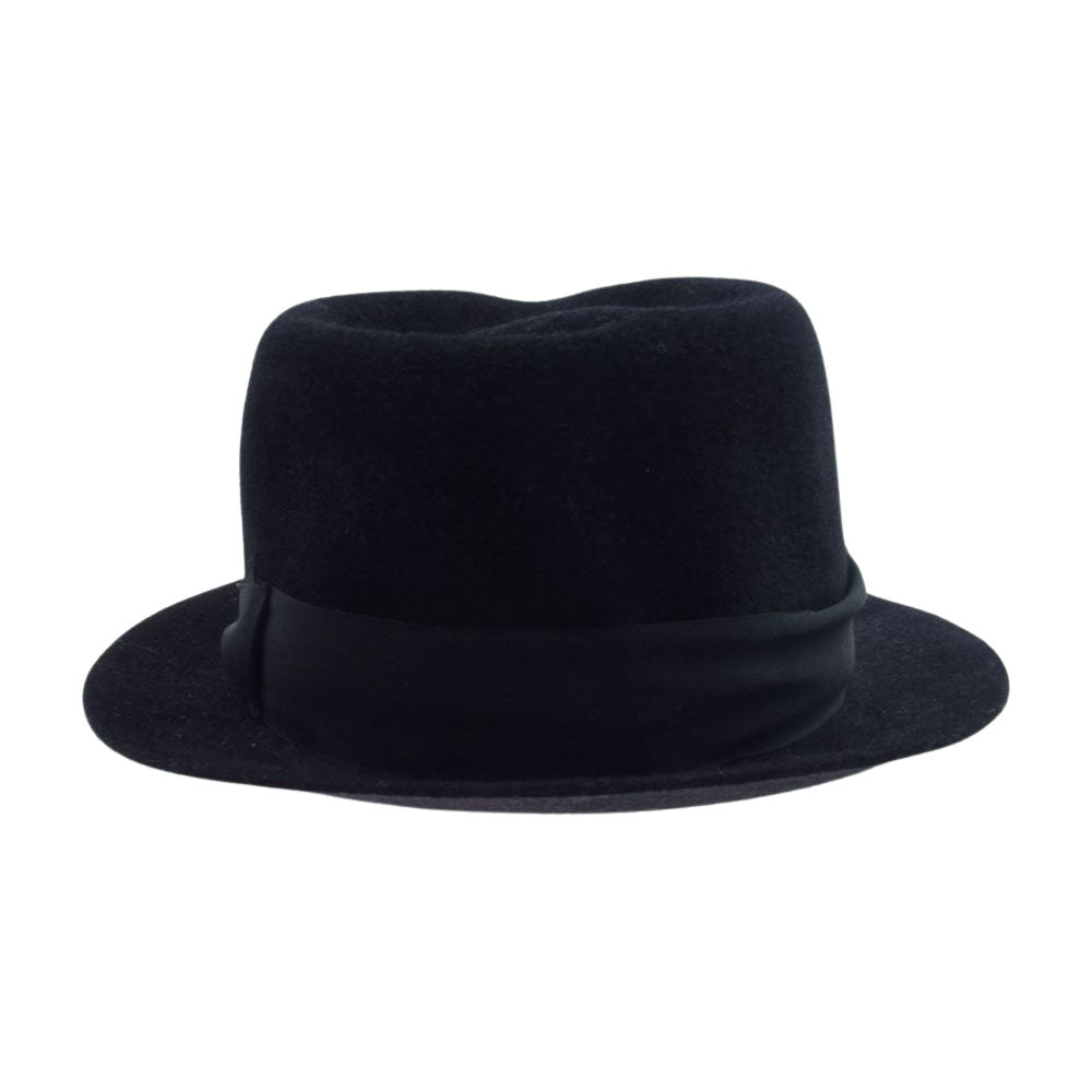 WACKO MARIA ワコマリア × 東京HAT ROCKERS 東京ハット ロッカーズ 中折れ ウール リボン ハット ブラック系 XL（60）【中古】