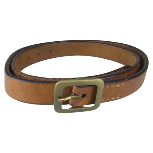 TENDERLOIN テンダーロイン T-VELT レザー ナロー ベルト ブラウン系 34【中古】