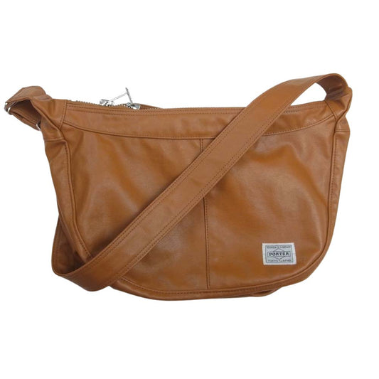 PORTER ポーター 707-07186 FREE STYLE フリースタイル ショルダー バッグ キャメル ライトブラウン系【中古】