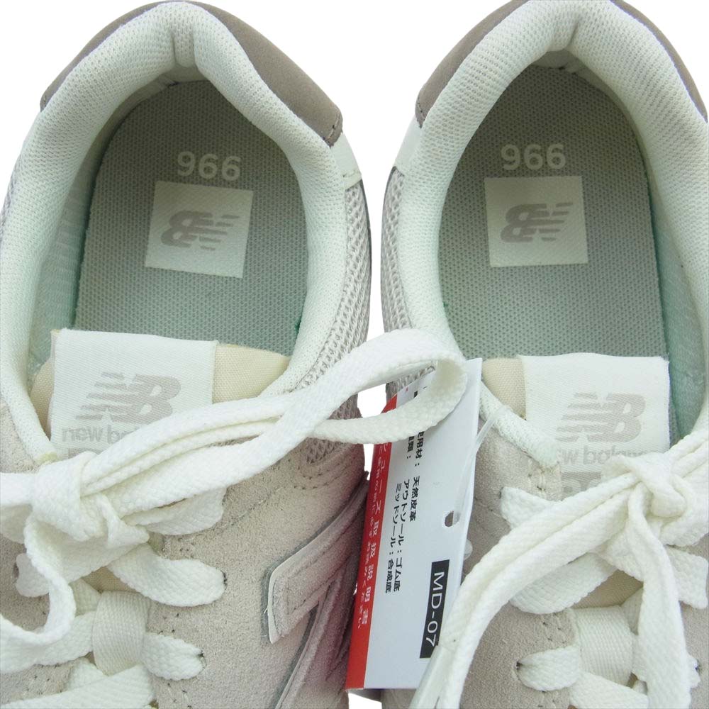 NEW BALANCE ニューバランス WL996RF2 レディース スエード スニーカー ライトチャコール系 25.5cm【新古品】【未使用】【中古】