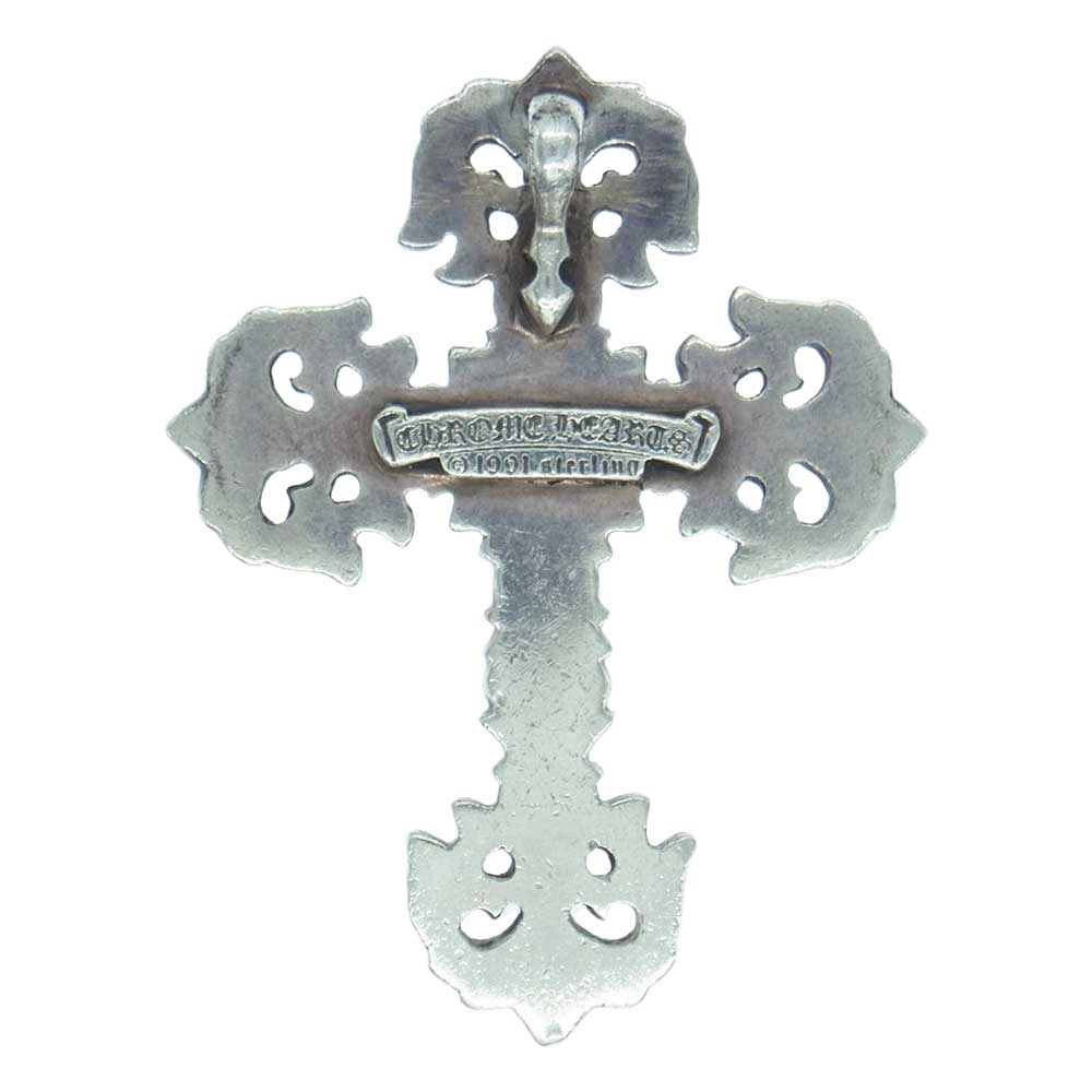 CHROME HEARTS クロムハーツ（原本無） FILIG CROSS-SM フィリグリークロスS ペンダント トップ  シルバー系【中古】