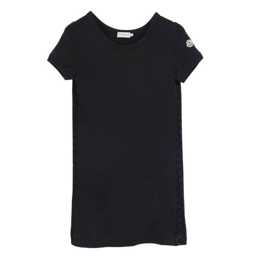 MONCLER モンクレール 410938555000 80303 ABITO サイド透かし編み 切り返しカットソー ブラック系 XS【中古】