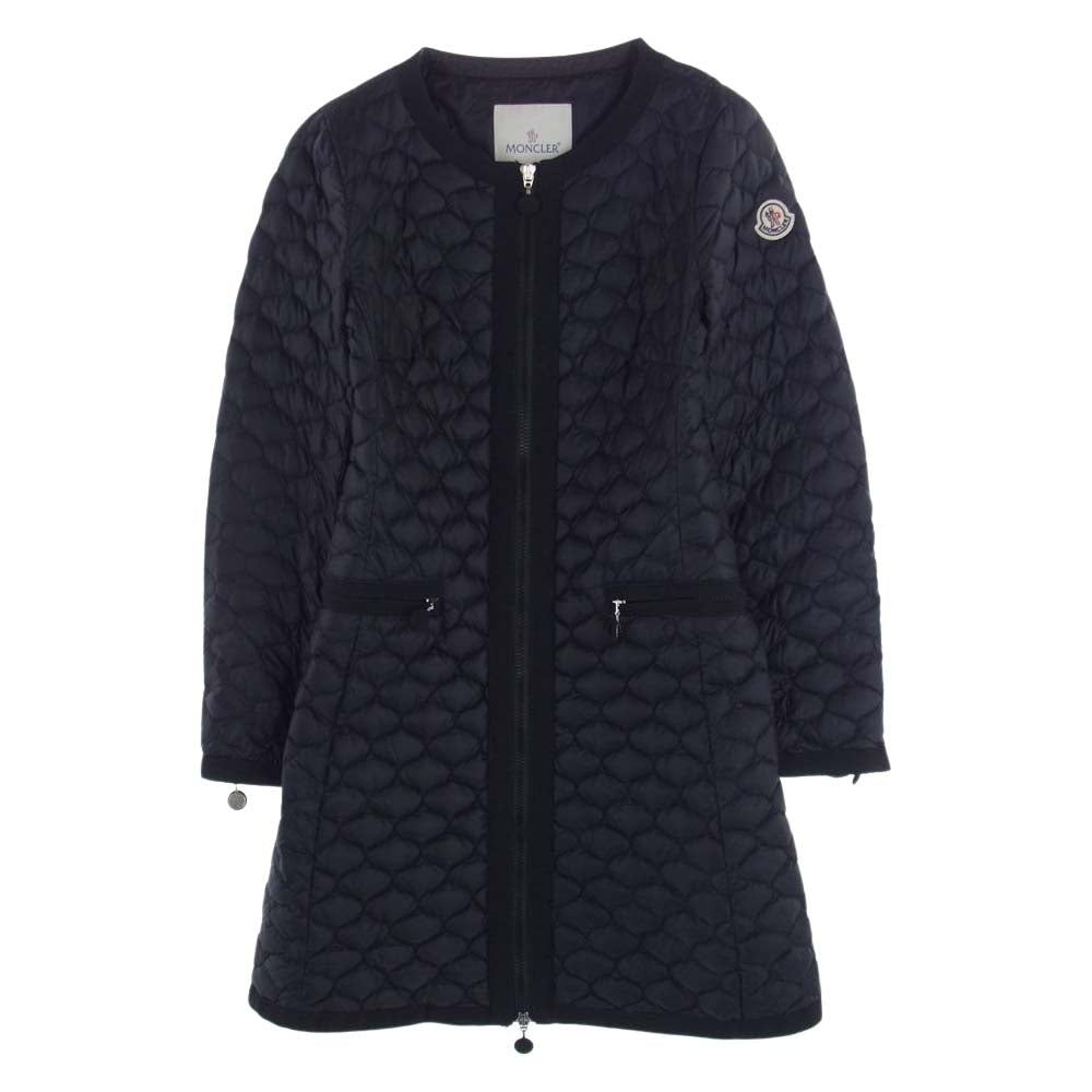 MONCLER モンクレール DELAROCHE キルティング スプリング ダウンコート ブラック系 00【中古】