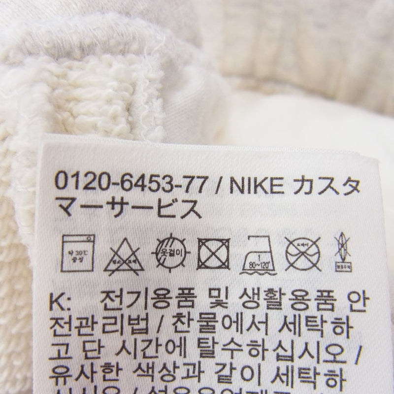 NIKE ナイキ CT6494-051 × UNION Fleece Shorts ユニオン スウェット ショーツ オフホワイト系 XS【中古】