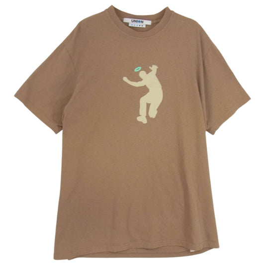 ユニオン FRONTMAN IV S/S TEE フロントマン プリント Tシャツ ブラウン系 サイズ表記無【中古】
