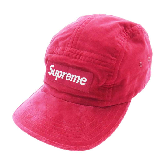 Supreme シュプリーム 15AW Velvet Camp Cap ベルベットキャンプキャップ レッド系【中古】