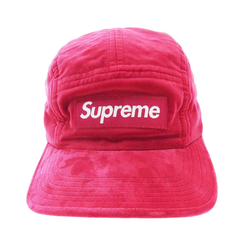 Supreme シュプリーム 15AW Velvet Camp Cap ベルベットキャンプキャップ レッド系【中古】