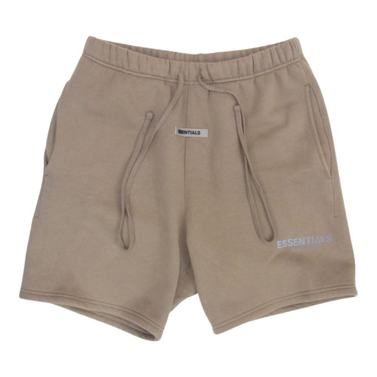 FEAR OF GOD フィアオブゴッド FOG ESSENTIALS エッセンシャルズ フロントラバーロゴ スウェット ショーツ ブラウン系 XS【中古】