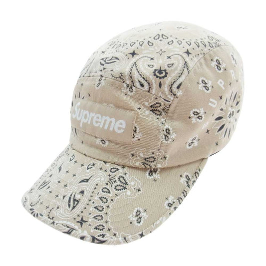 Supreme シュプリーム 21SS bandana camp cap バンダナ キャンプキャップ ベージュ系【中古】