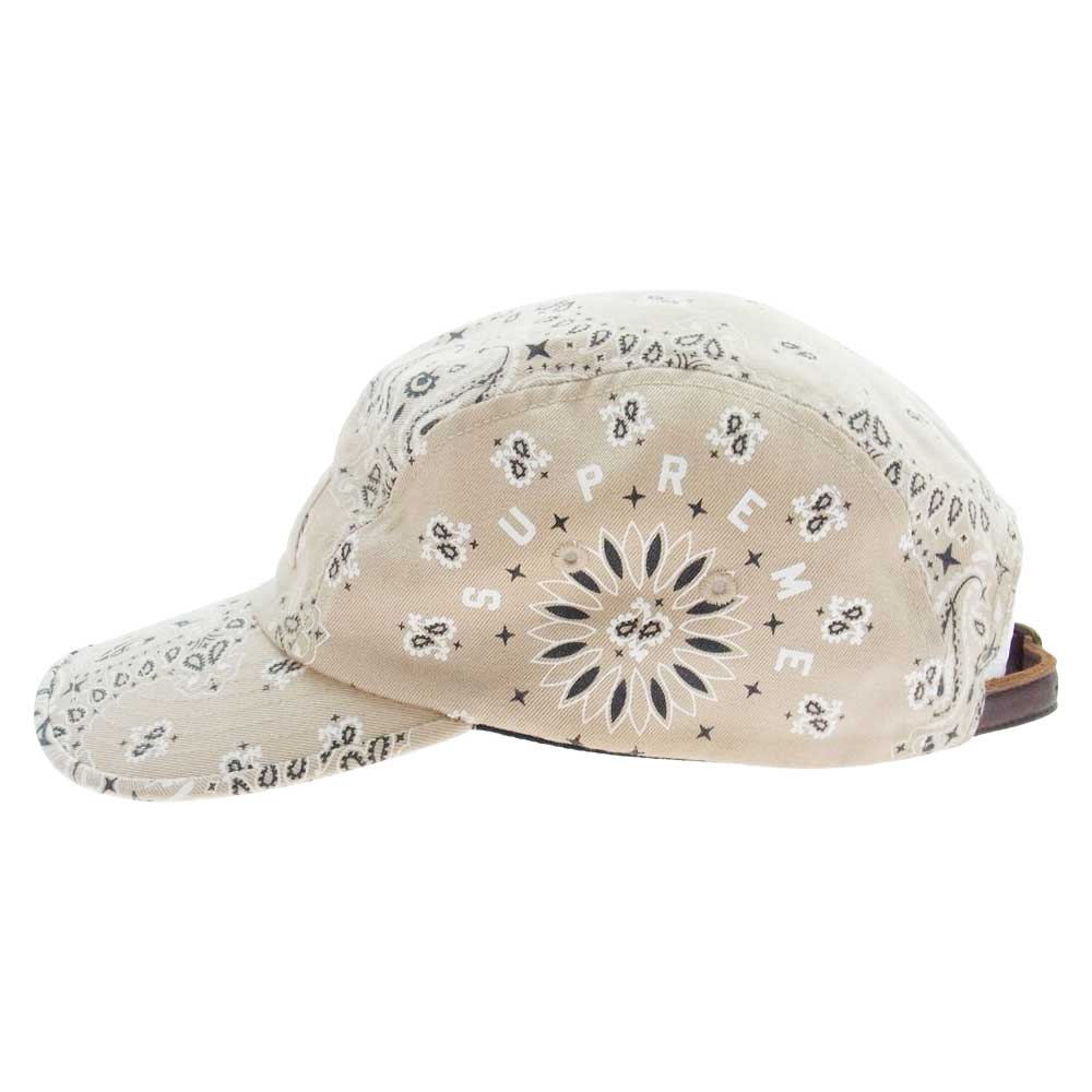 Supreme シュプリーム 21SS bandana camp cap バンダナ キャンプキャップ ベージュ系【中古】