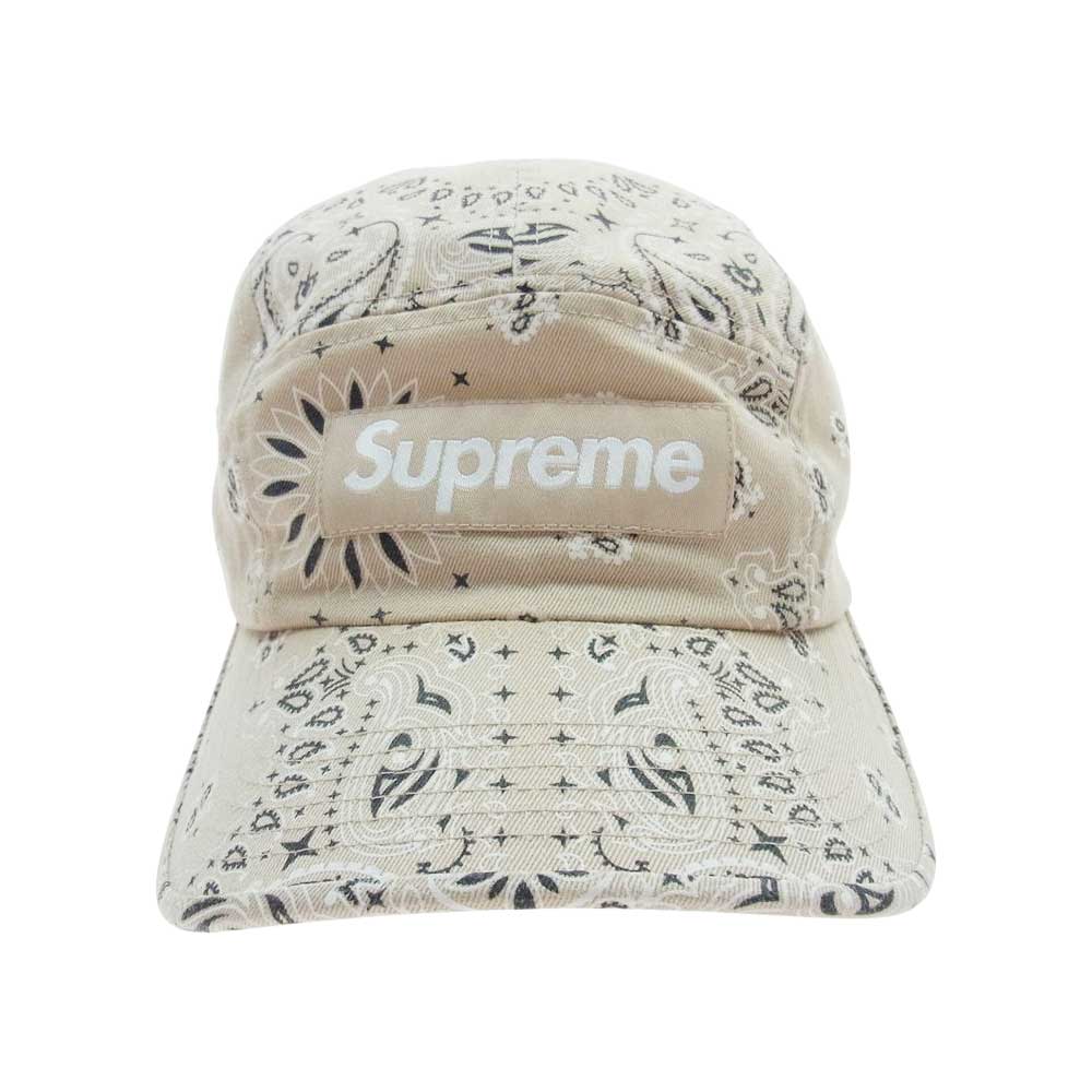 Supreme シュプリーム 21SS bandana camp cap バンダナ キャンプキャップ ベージュ系【中古】