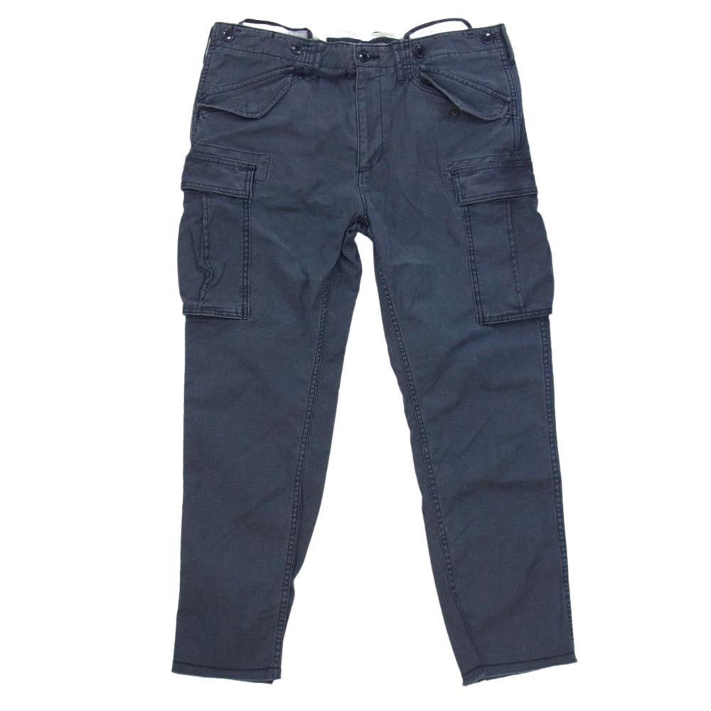 Ron Herman ロンハーマン 2520600091 CROPPED CARGO PANTS ウォッシュ加工 クロップド カーゴ パンツ ネイビー系 XL【中古】