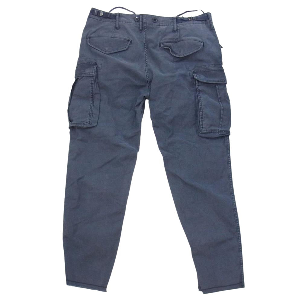 Ron Herman ロンハーマン 2520600091 CROPPED CARGO PANTS ウォッシュ加工 クロップド カーゴ パンツ ネイビー系 XL【中古】