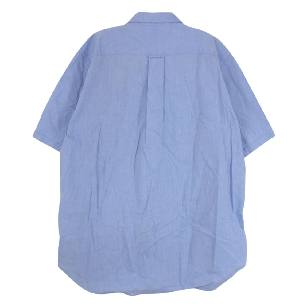 JUNYA WATANABE COMME des GARCONS MAN ジュンヤワタナベコムデギャルソンマン 16SS WQ-B029  綿ドビー×多素材MIX パッチワーク 半袖 シャツ ブルー系 M【中古】