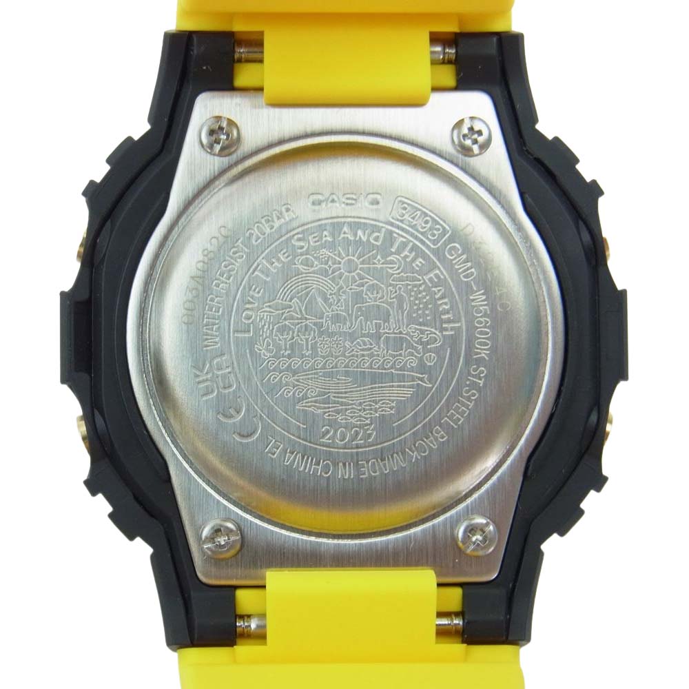 CASIO G-SHOCK カシオ ジーショック GMD-W5600K-9JR Love The Sea And The Earth 2023 アイサーチ・ジャパン イルカクジラ イルクジ ウォッチ 腕時計 ブラック系 イエロー系【新古品】【未使用】【中古】