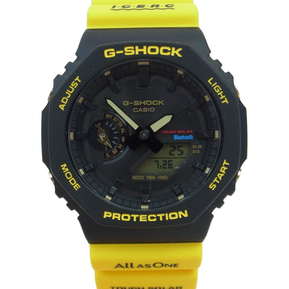 CASIO G-SHOCK カシオ ジーショック GA-B2100K-9AJR Love Sea and The Earth アイサーチ・ジャパン イルカクジラ イルクジ ウォッチ 腕時計 イエロー系【新古品】【未使用】【中古】