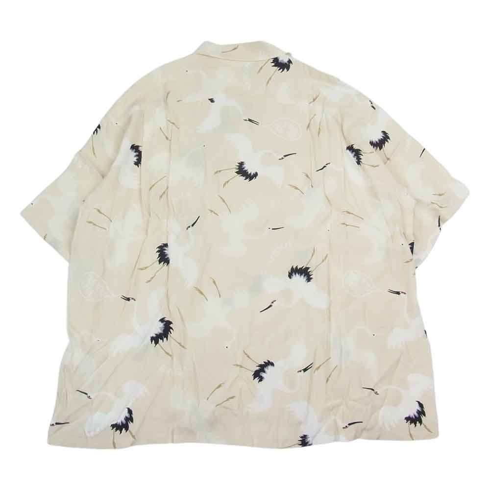 VISVIM ビズビム 0123105011018 CROSBY SHIRT S/S HIKAKU ヒカク オープンカラー シャツ ベージュ系 4【新古品】【未使用】【中古】