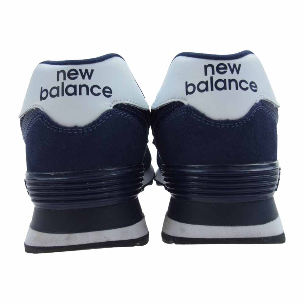 NEW BALANCE ニューバランス ML574EN2 574  ENCAP エンキャップ スエード スニーカー ネイビー系 25.5cm【中古】
