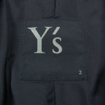 Y's Yohji Yamamoto ワイズ ヨウジヤマモト YK-J01-105 ウール ロング コート ブラック系 2【中古】