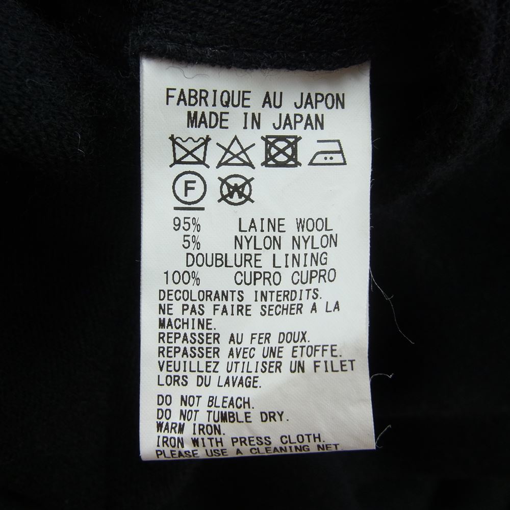 Y's Yohji Yamamoto ワイズ ヨウジヤマモト YK-J01-105 ウール ロング コート ブラック系 2【中古】