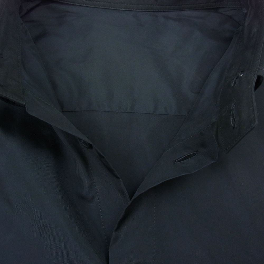Yohji Yamamoto POUR HOMME ヨウジヤマモトプールオム HW-B08-212 Cupro Staff Shirt バックロゴ ロング シャツ ブラック系 3【中古】