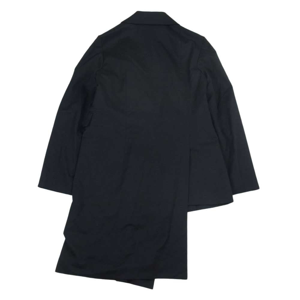 Yohji Yamamoto ヨウジヤマモト GroundY GK-J01-100 WOOL POLYESTER GABARDINE ASYMMETRIC JACKET アシンメトリー ジャケット ブラック系 1【中古】