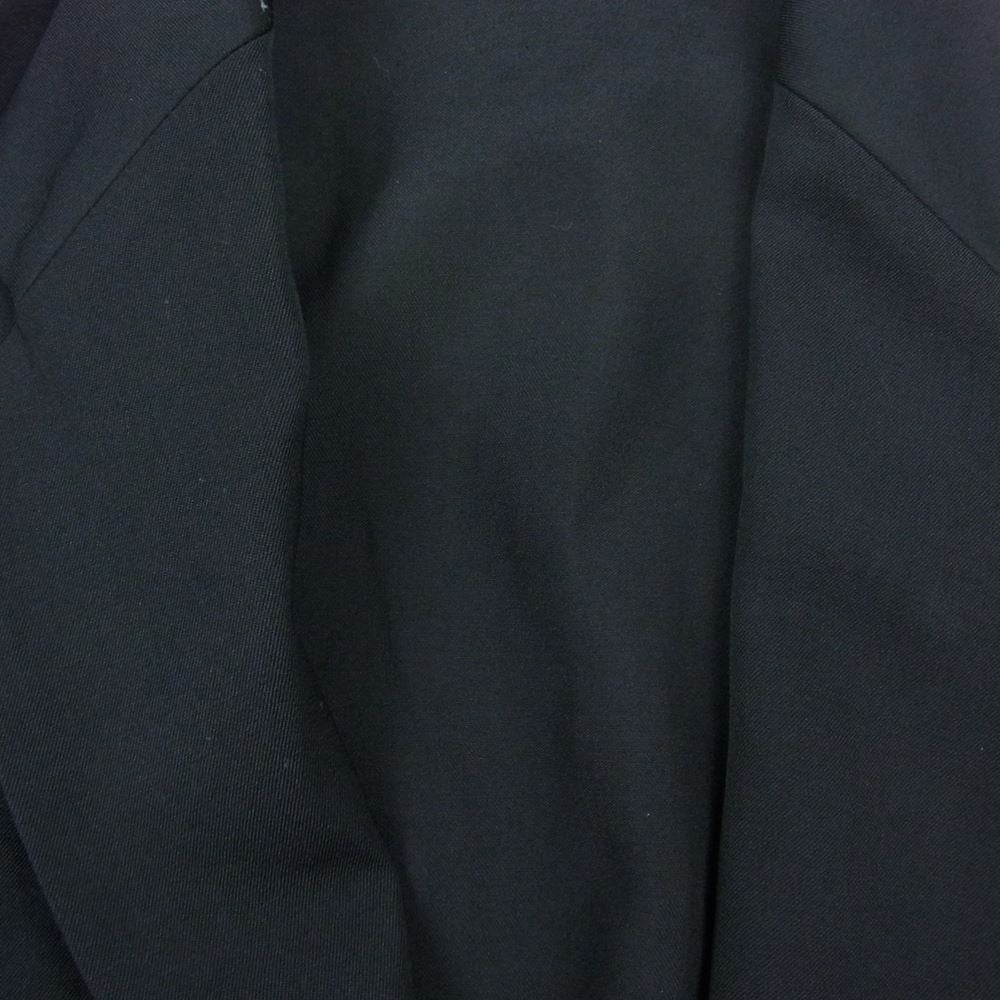 ビーヨウジヤマモト NW-J56-100 ウールギャバ スパイラル ジップ チェスター コート  ブラック系 1【中古】