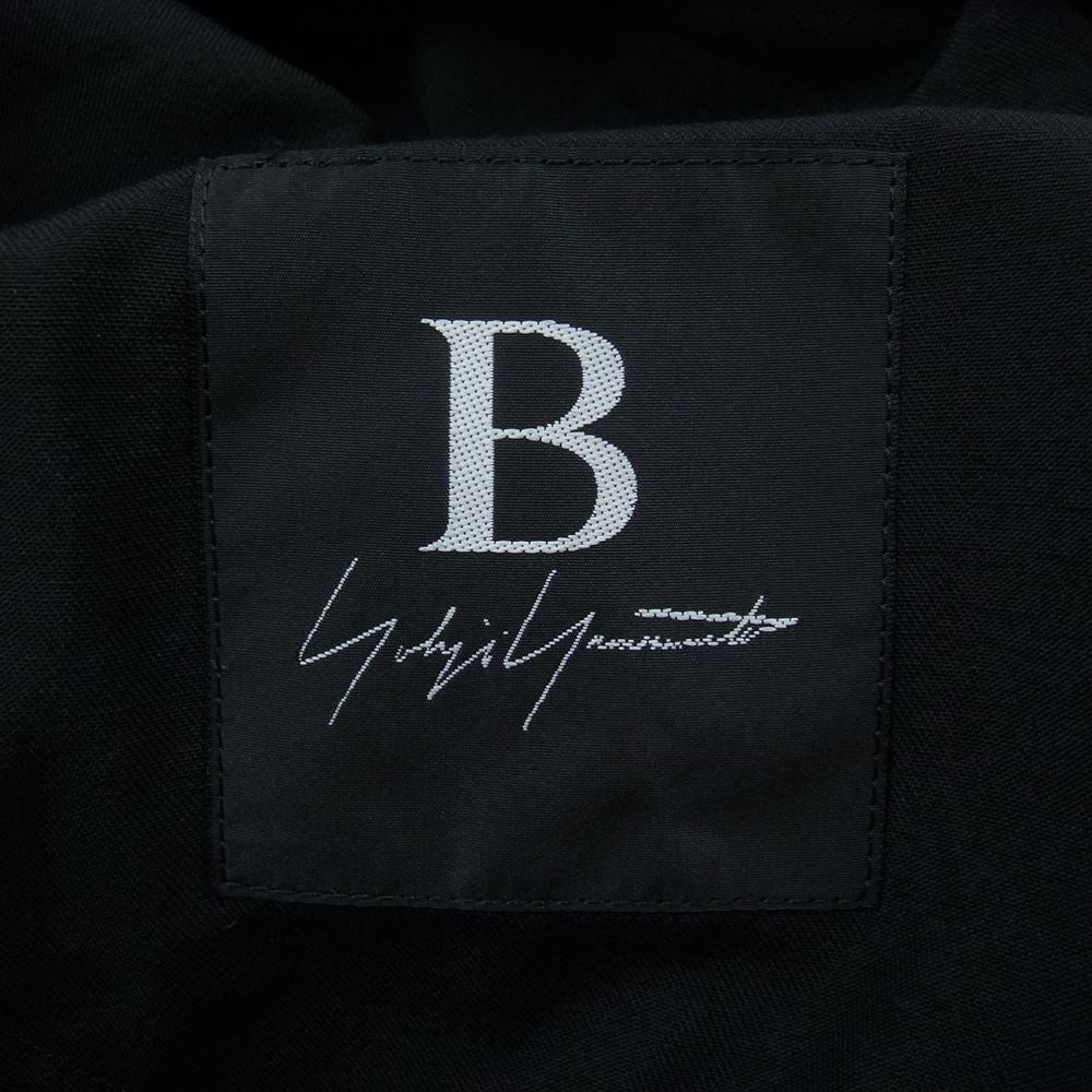 ビーヨウジヤマモト NW-J56-100 ウールギャバ スパイラル ジップ チェスター コート  ブラック系 1【中古】