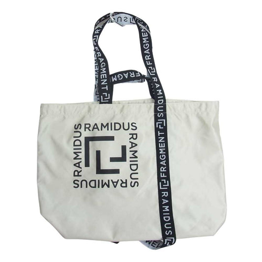 FRAGMENT DESIGN フラグメントデザイン × RAMIDUS ラミダス TOTE BAG ロゴ トート バック アイボリー系【中古】