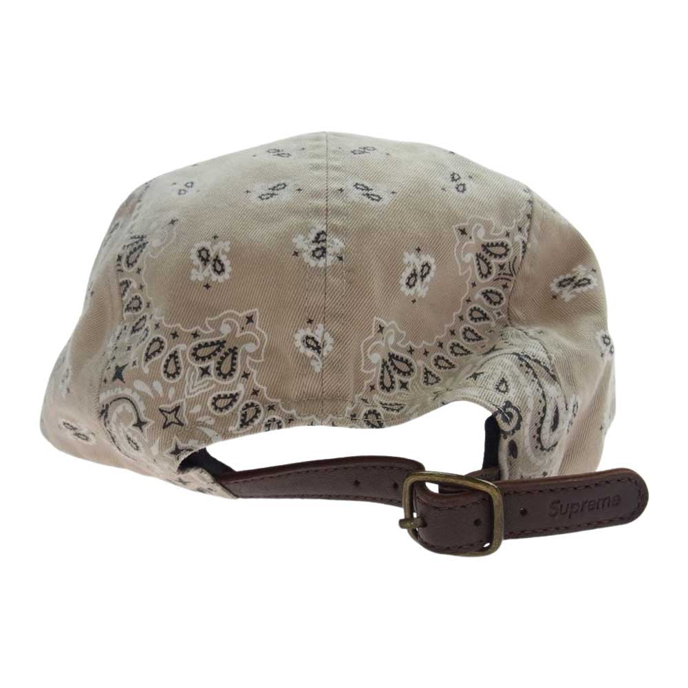 Supreme シュプリーム 21SS Bandana Camp Cap Beige ボックス ロゴ バンダナ キャンプ キャップ ベージュ系【中古】