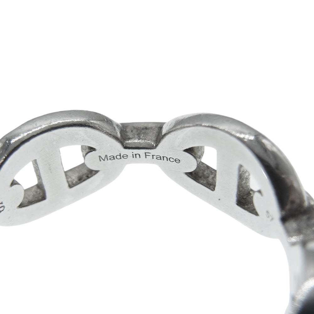 HERMES エルメス Chaine d'Ancre Enchainee シェーヌダンクル アンシェネ PM リング シルバー系 16.5号【中古】