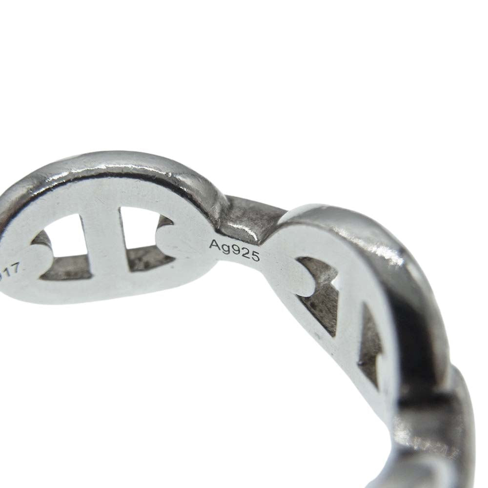 HERMES エルメス Chaine d'Ancre Enchainee シェーヌダンクル アンシェネ PM リング シルバー系 16.5号【中古】