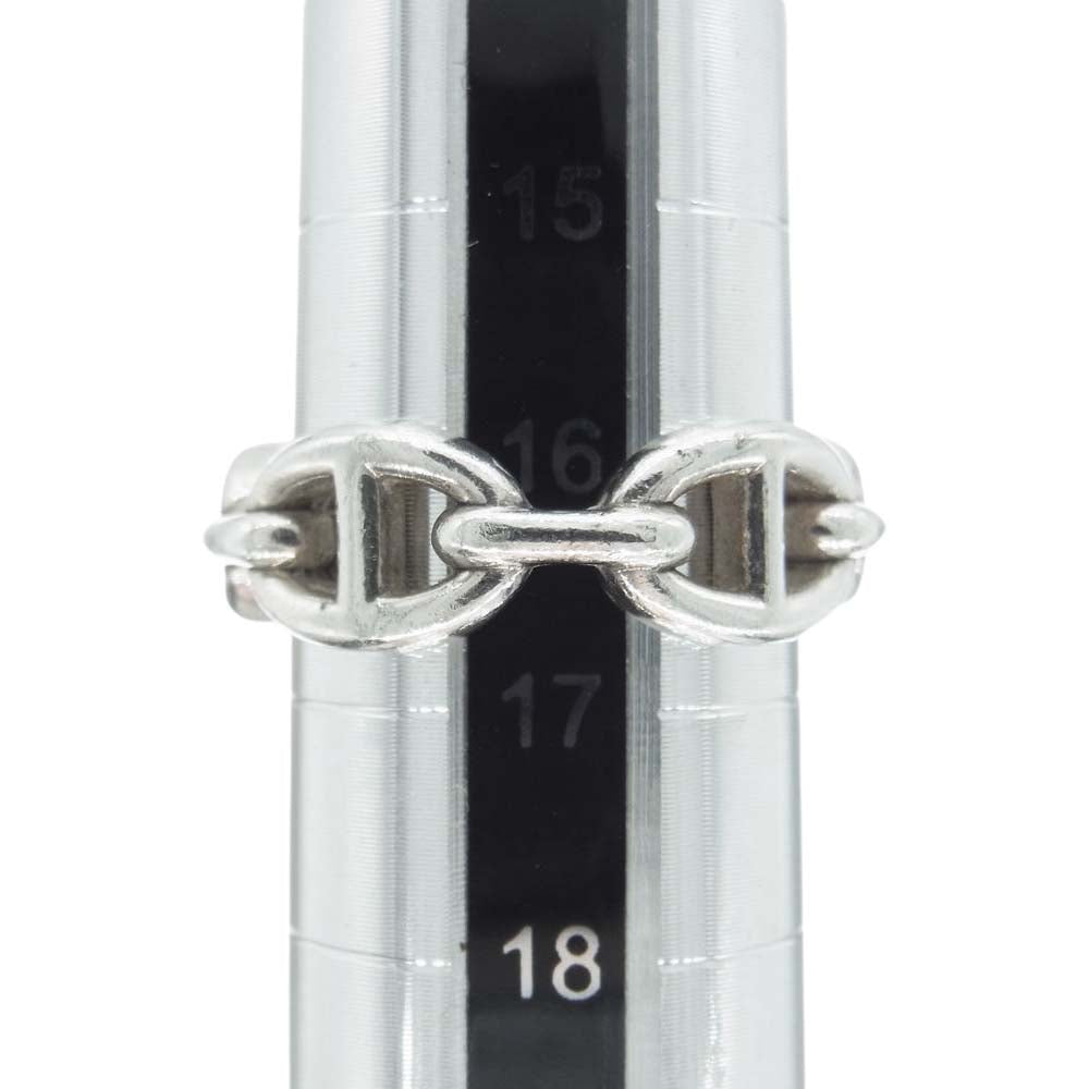 HERMES エルメス Chaine d'Ancre Enchainee シェーヌダンクル アンシェネ PM リング シルバー系 16.5号【中古】