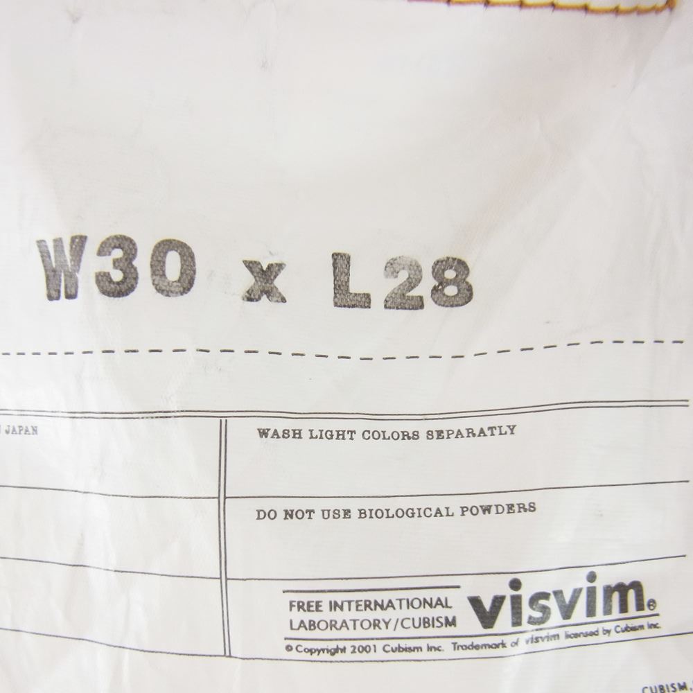 VISVIM ビズビム 16AW  0116205005020 SOCIAL SCLPTR 10 SLIM DAMAGED-12 ダメージ加工 スリム デニム パンツ インディゴブルー系 30【中古】