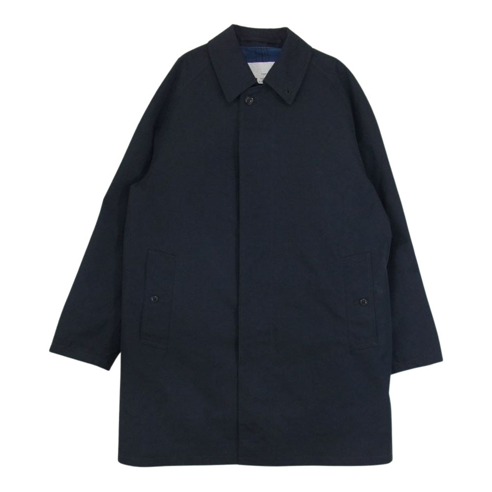 nanamica ナナミカ SUBS215 GORE-TEX ゴアテックス SOUTIEN COLLAR COAT ステンカラー コート ネイビー系 XS【中古】