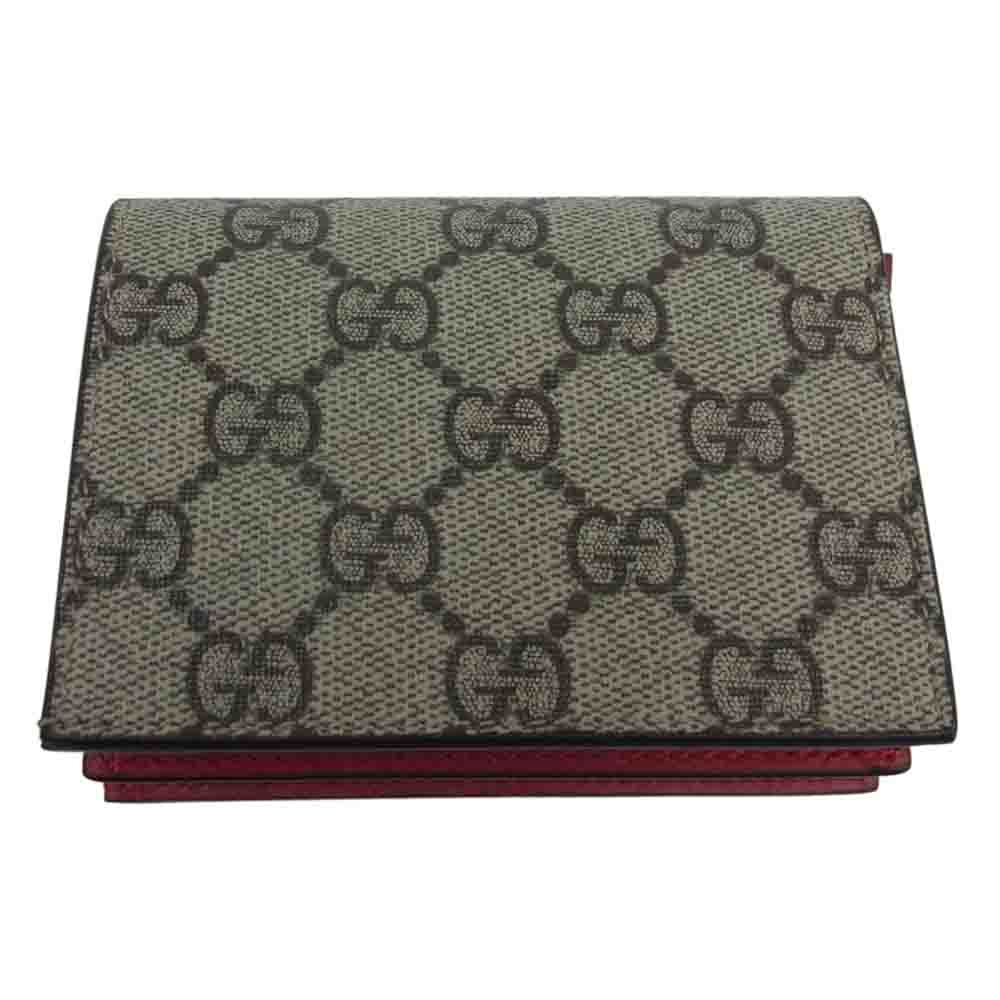 GUCCI グッチ 476050 GGスプリーム チェリー さくらんぼ 二つ折り 財布 