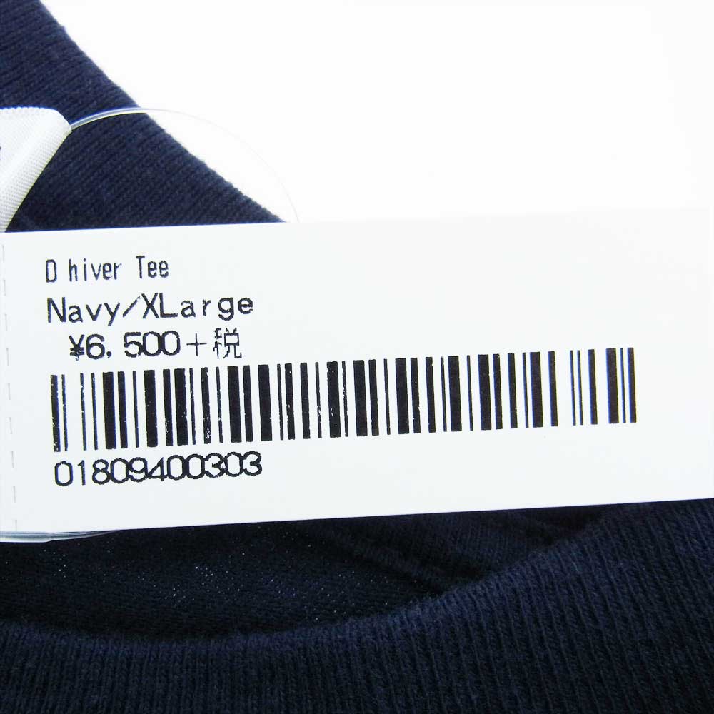 Supreme シュプリーム 19AW D'Hiver Tee プリント 半袖 Tシャツ ダークネイビー系 XL【中古】