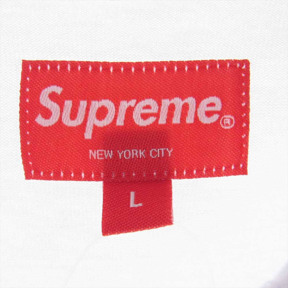 Supreme シュプリーム 22AW Layered Hooded L/S Top レイヤード フーディー エルエス パーカー ホワイト系 L【中古】