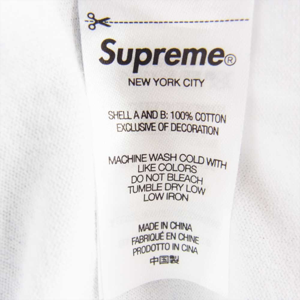 Supreme シュプリーム 22AW Layered Hooded L/S Top レイヤード フーディー エルエス パーカー ホワイト系 L【中古】