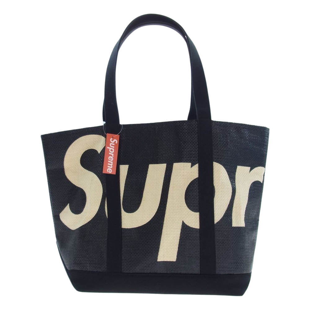 Supreme シュプリーム 20SS Raffia Tote BAG ラフィア トート バック ブラック系【中古】