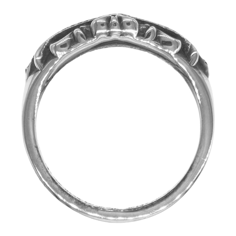 CHROME HEARTS クロムハーツ（原本有） BABY CLSC FLRL CRS P/DMND ベイビー クラシック フローラルクロス リング パヴェダイヤ シルバー系 21.5号【中古】