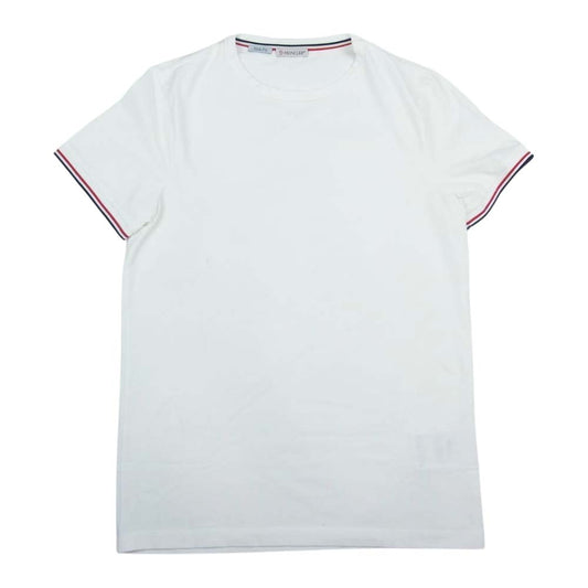 MONCLER モンクレール C-SCOM-20-45874 MAGLIA T-SHIRT マグリア トリコロール Tシャツ ホワイト系 S【中古】