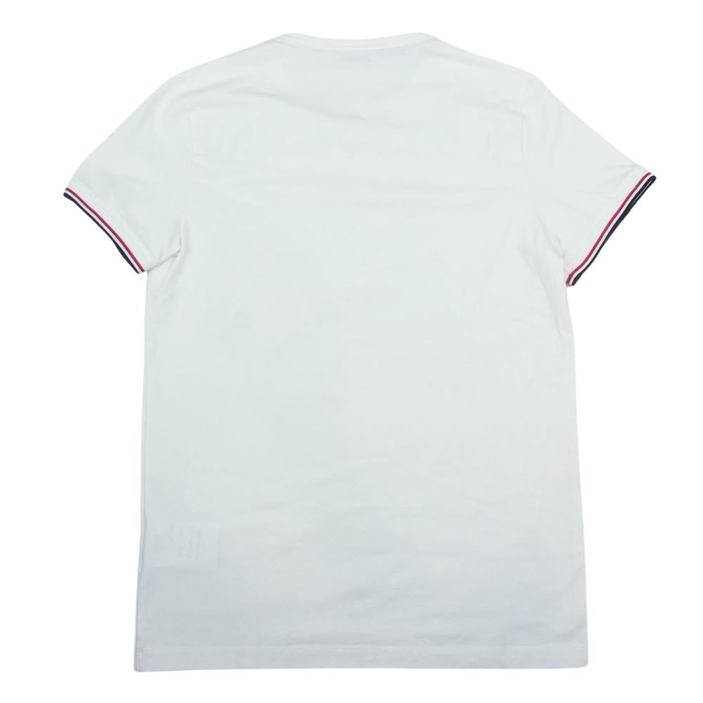 MONCLER モンクレール C-SCOM-20-45874 MAGLIA T-SHIRT マグリア トリコロール Tシャツ ホワイト系 S【中古】