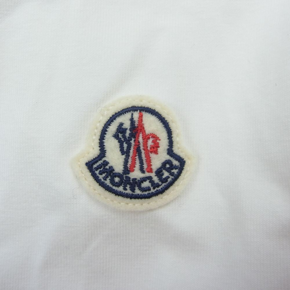 MONCLER モンクレール C-SCOM-20-45874 MAGLIA T-SHIRT マグリア トリコロール Tシャツ ホワイト系 S【中古】