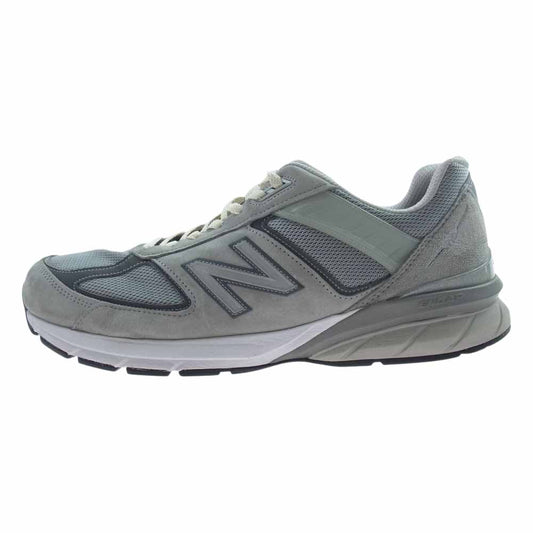 NEW BALANCE ニューバランス M990GL5 990V5 グレー スエード メッシュ スニーカー グレー系 32cm【中古】