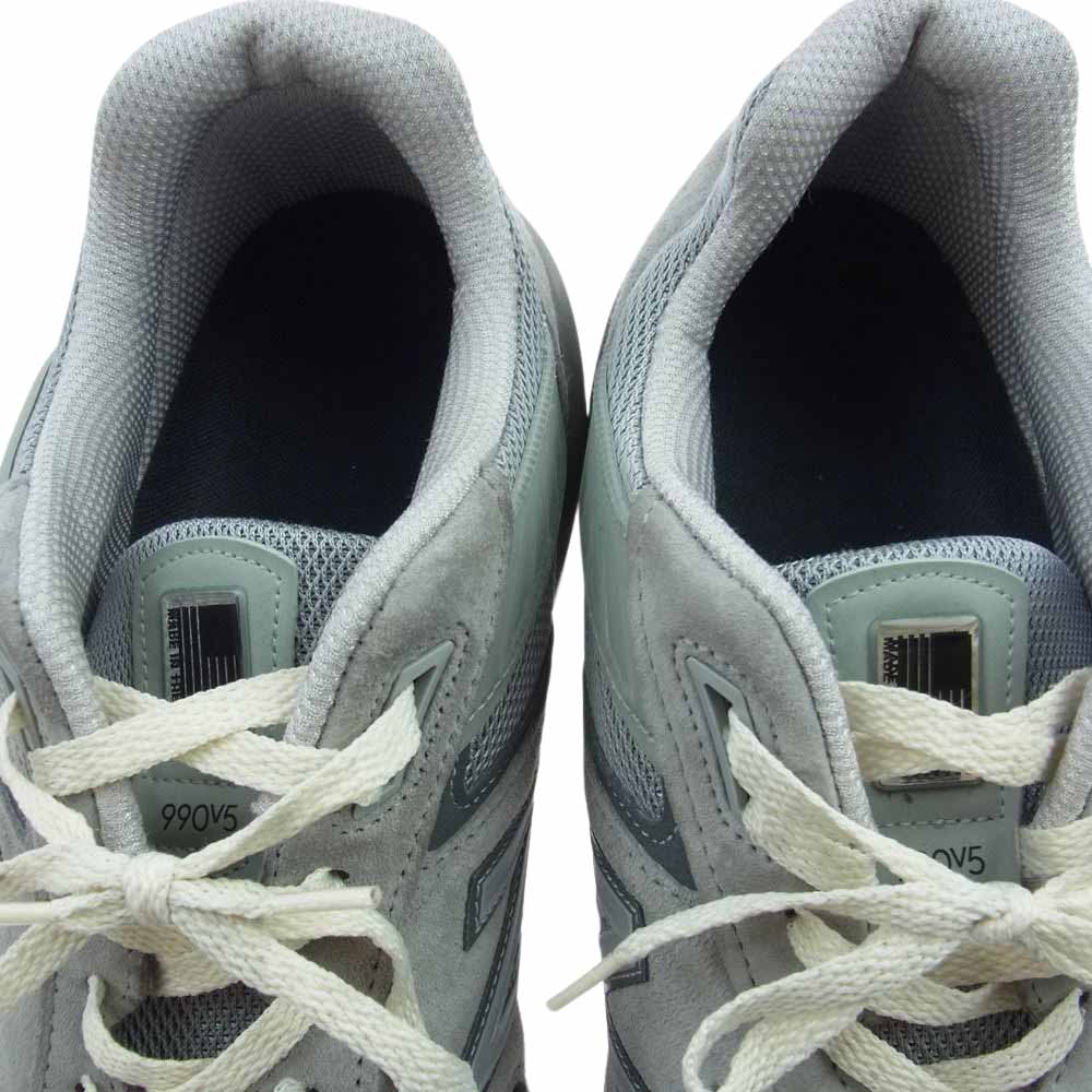 NEW BALANCE ニューバランス M990GL5 990V5 グレー スエード メッシュ スニーカー グレー系 32cm【中古】