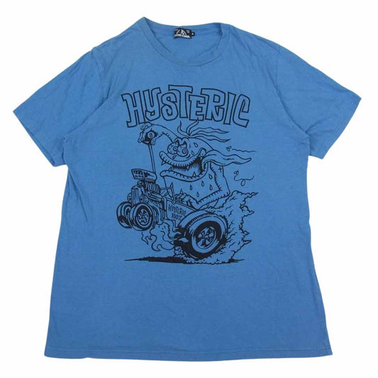 HYSTERIC GLAMOUR ヒステリックグラマー 02181CT08 STBM RACKING Print T-shirt 8ボール プリント 半袖 Tシャツ ブルー系 M【中古】