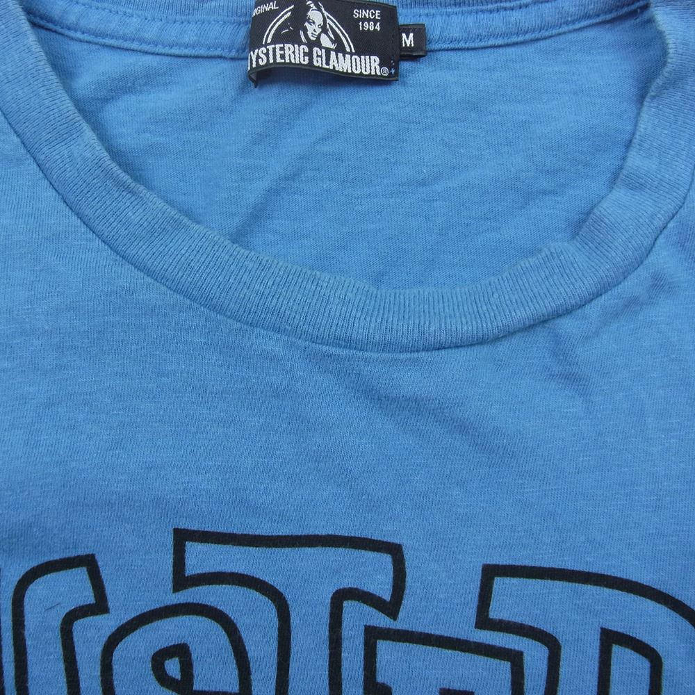 HYSTERIC GLAMOUR ヒステリックグラマー 02181CT08 STBM RACKING Print T-shirt 8ボール プリント 半袖 Tシャツ ブルー系 M【中古】