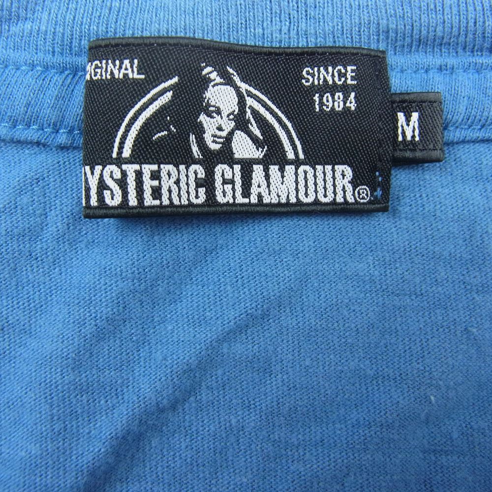 HYSTERIC GLAMOUR ヒステリックグラマー 02181CT08 STBM RACKING Print T-shirt 8ボール プリント 半袖 Tシャツ ブルー系 M【中古】